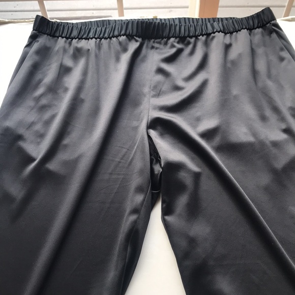 NWT Eileen Fisher Holiday Silky Dress Eco-friendly Black Pull-on Pants - Picture 8 of 16